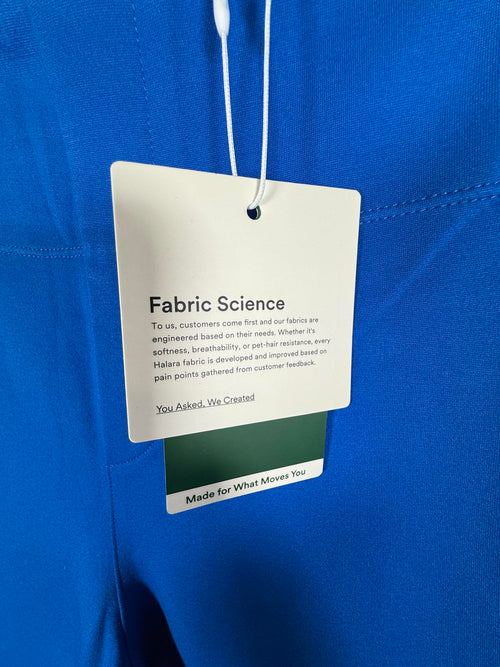 NWT Halara Flex High Waist Back Side Pkt Slight Flare Work Pant Princess Blue XS