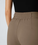 NWT Halara Flex™ High Waisted Shirred Straight Leg Work Pants Size Large Tall