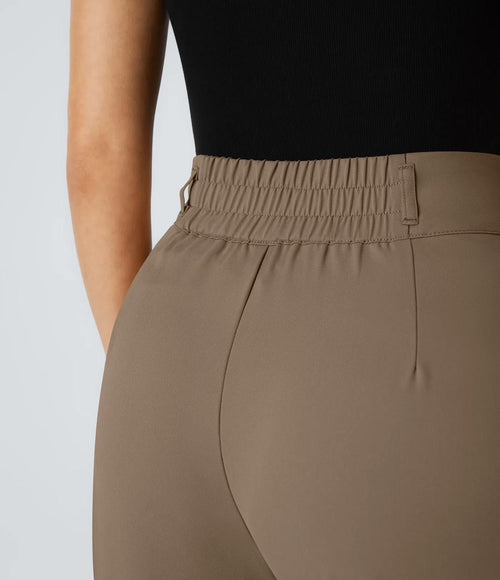 NWT Halara Flex™ High Waisted Shirred Straight Leg Work Pants Size Large Tall