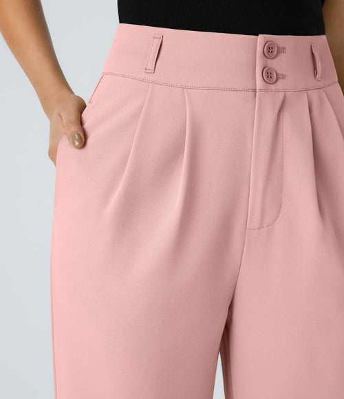 NWT Halara Flex™ High Waisted Shirred Straight Leg Work Pants Size XS Petite