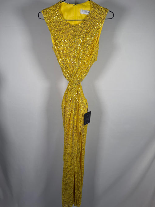 NWT Mac Duggal 27022 Sleeveless Front Twist Dress Size 2