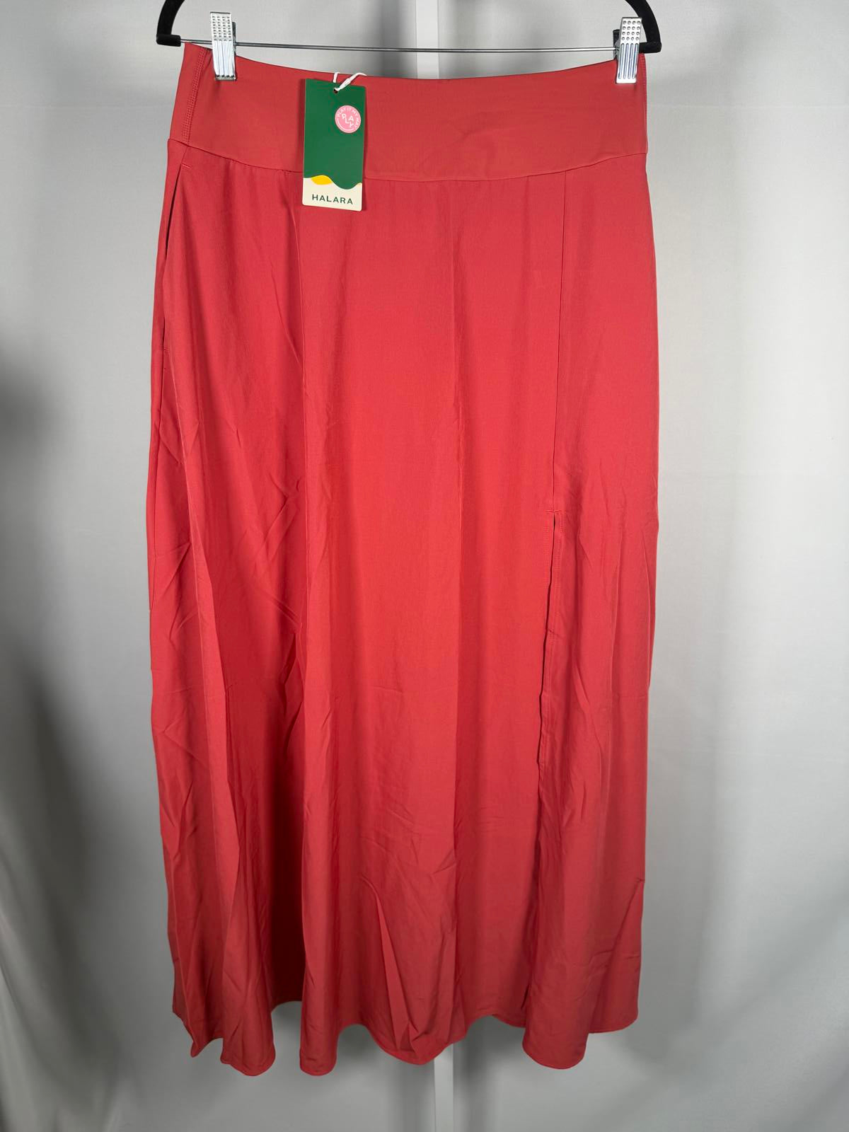 NWT Halara Breezeful High Waisted Pocket 2-in-1 Flowy Casual Maxi Skirt Size L