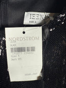 NWT Mac Duggal 26724 Black Sequined Structured Faux Blazer Mini Dress Size 4