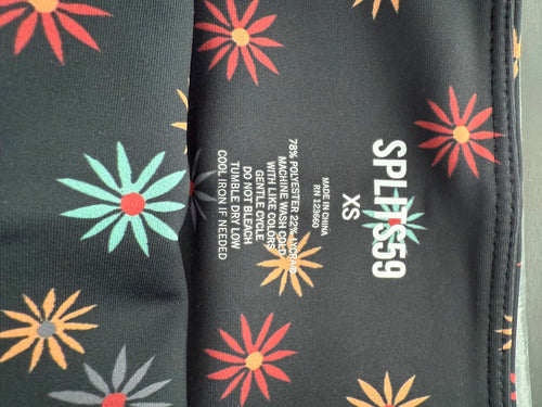 NWT Splits59 Ava High Waist Floral Bike Short XS