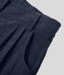 NWT Halara Mid Rise Zipper Pocket Corduroy Blue Casual Pants Size Small