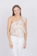 NWT Ramy Brook One Shoulder Maureen Top Size Small