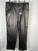 NWT The Kooples Black Leather Pants Size 40