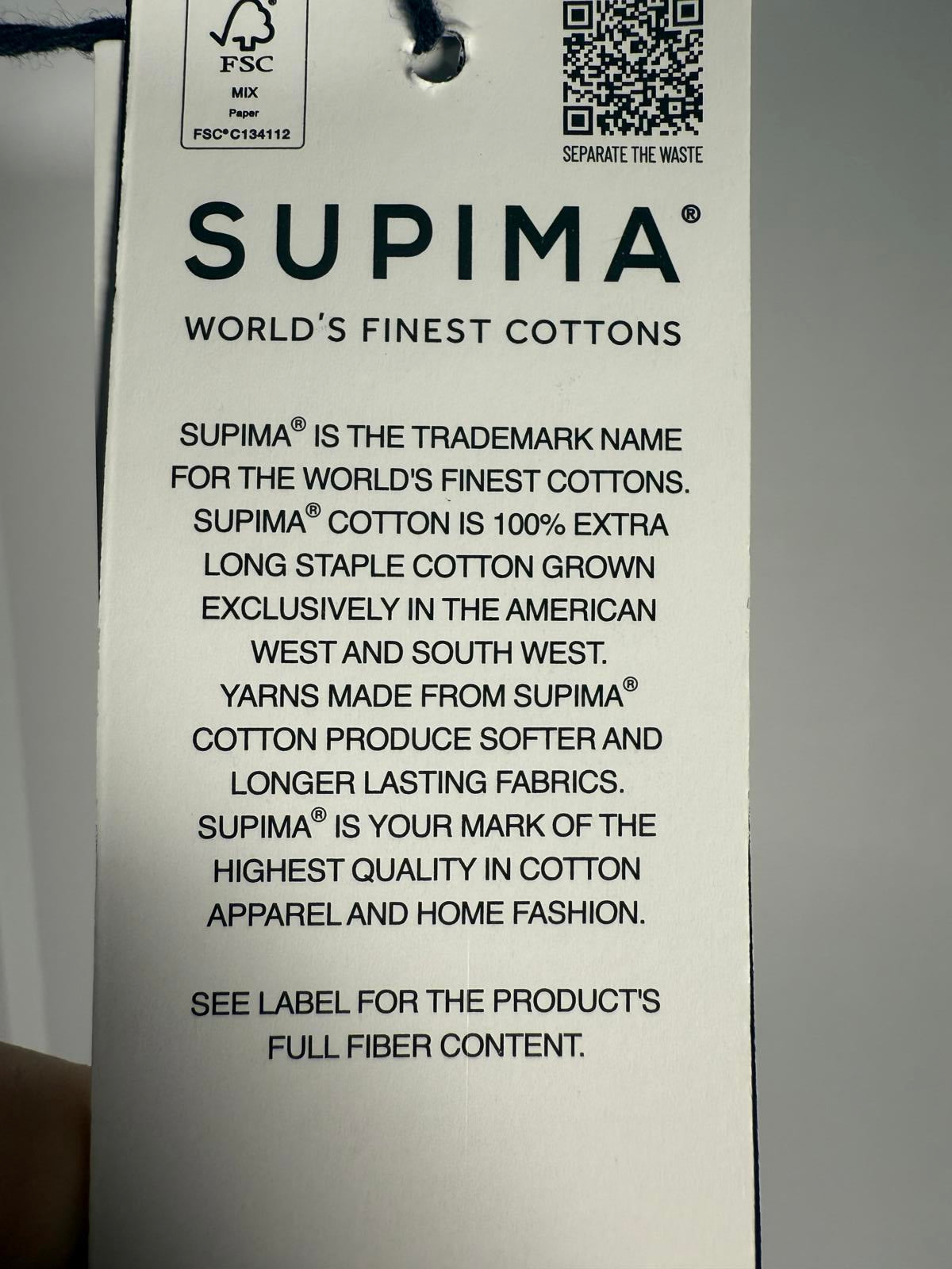 NWT PIOMBO striped T-shirt in Supima cotton US Size L