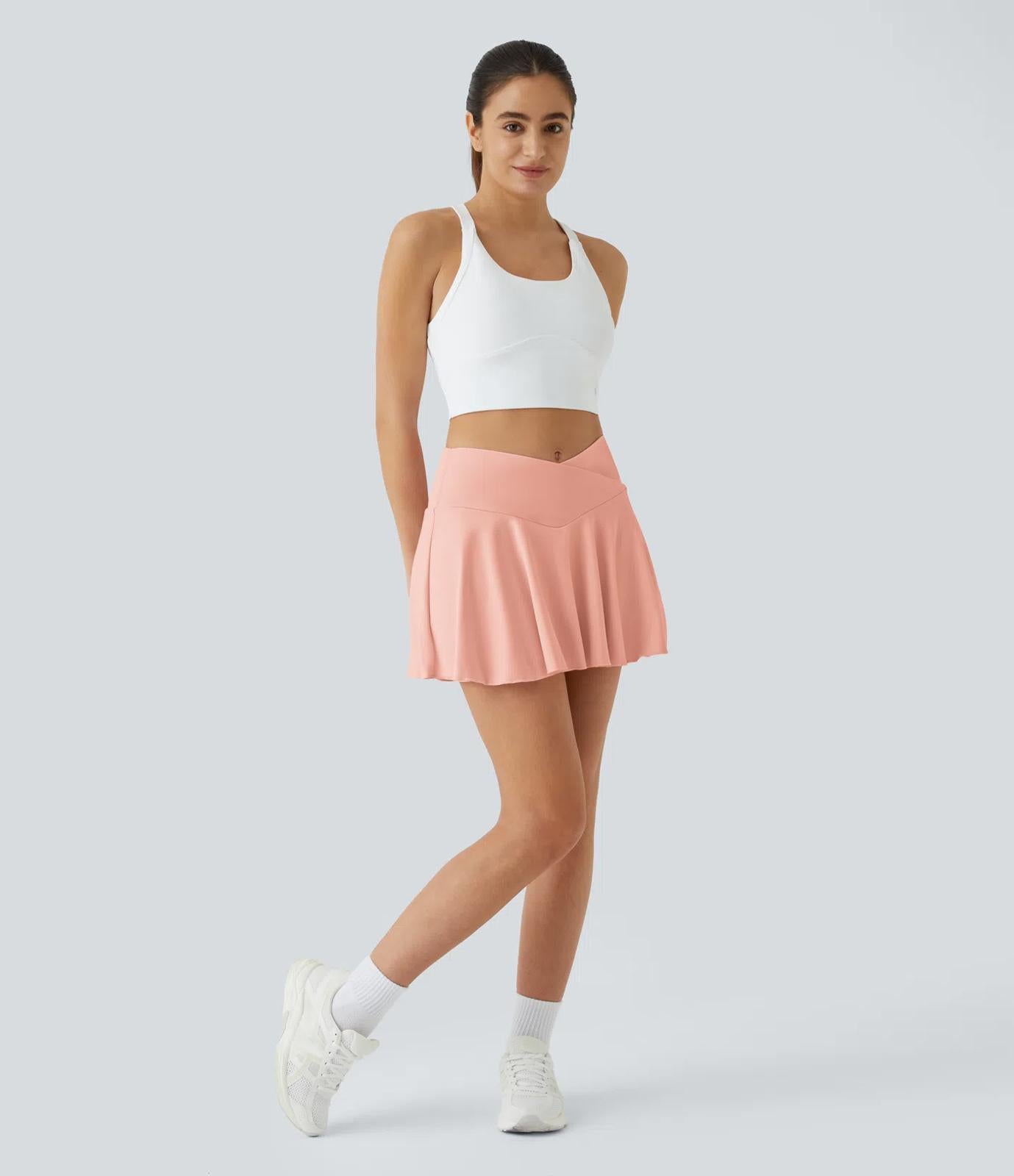 NWT Halara Softlyzero Airy Comfy High Waisted 2-in-1 Tennis Skirt-UPF50+ Size XS