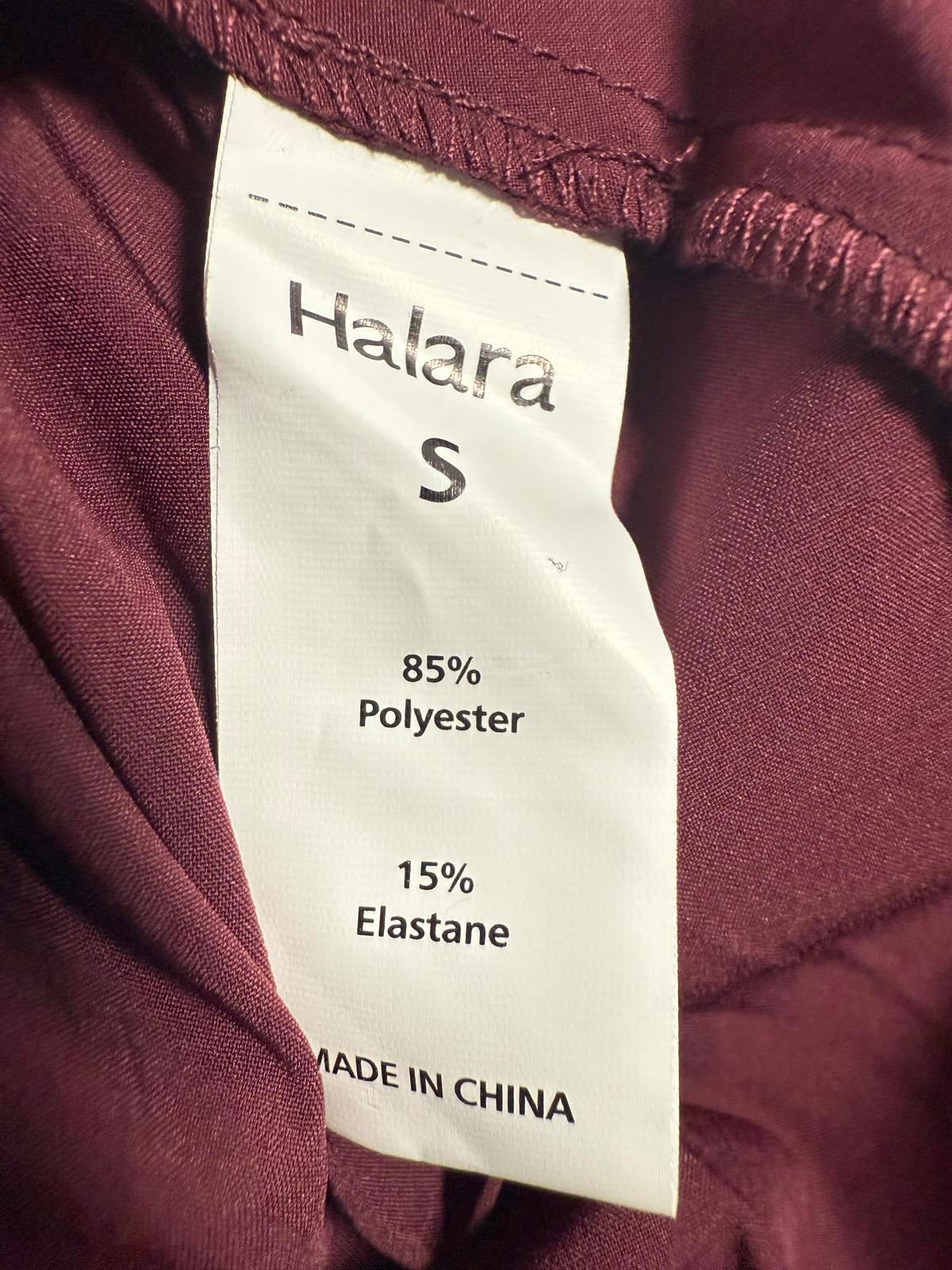 NWT Halara Breezeful Halter Tie Back Sleeveless Plisse Midi Casual Dress S