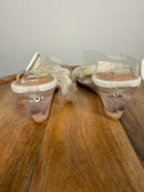NIB Matiko Heely Shoe in Clear White Size 6