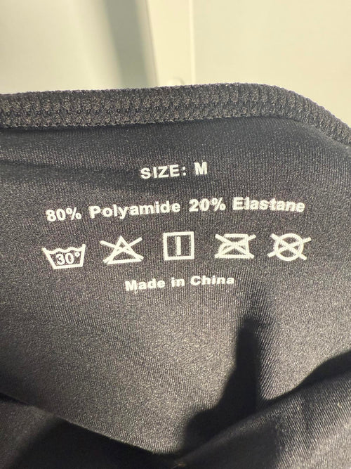 NWT Halara Stand Collar Sleeveless Plain Casual Bodysuit Black M