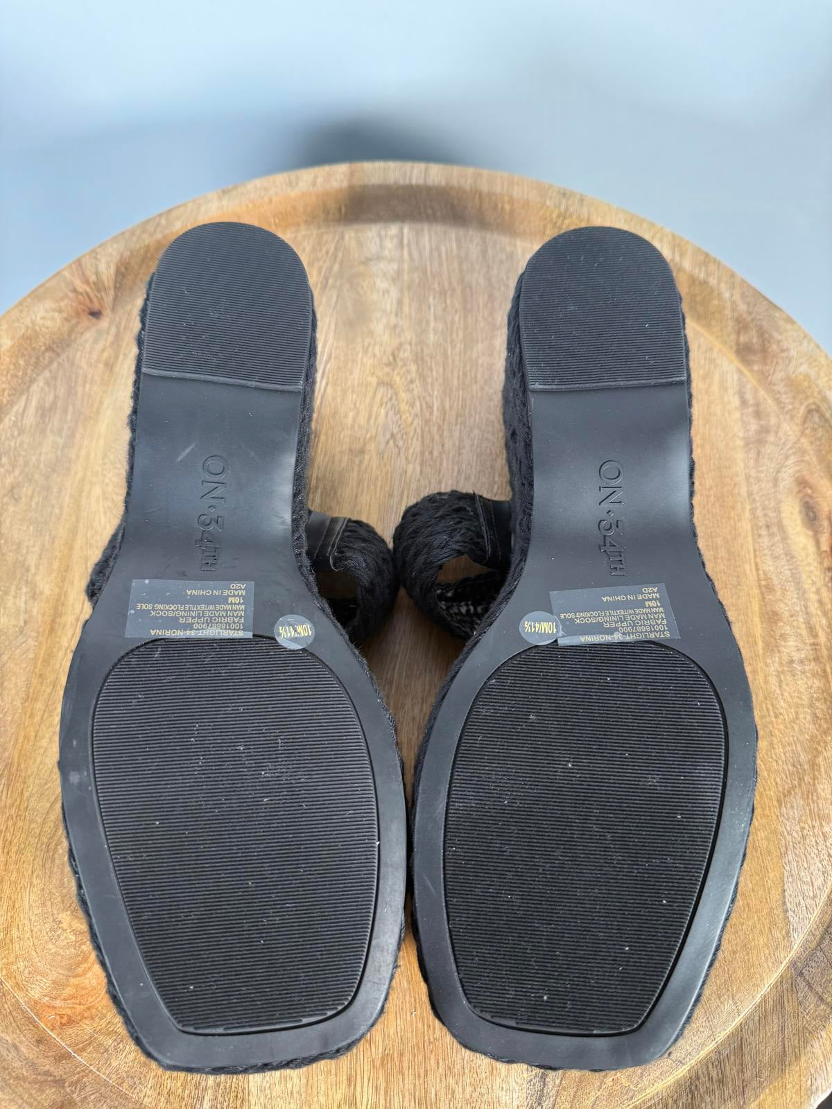 On 34th Women's Norina Woven Two Band Wedge Sandals Size 10 NWB