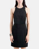 NWT The Kooples Short Black Crepe Dress US Size Medium $345 MRSP