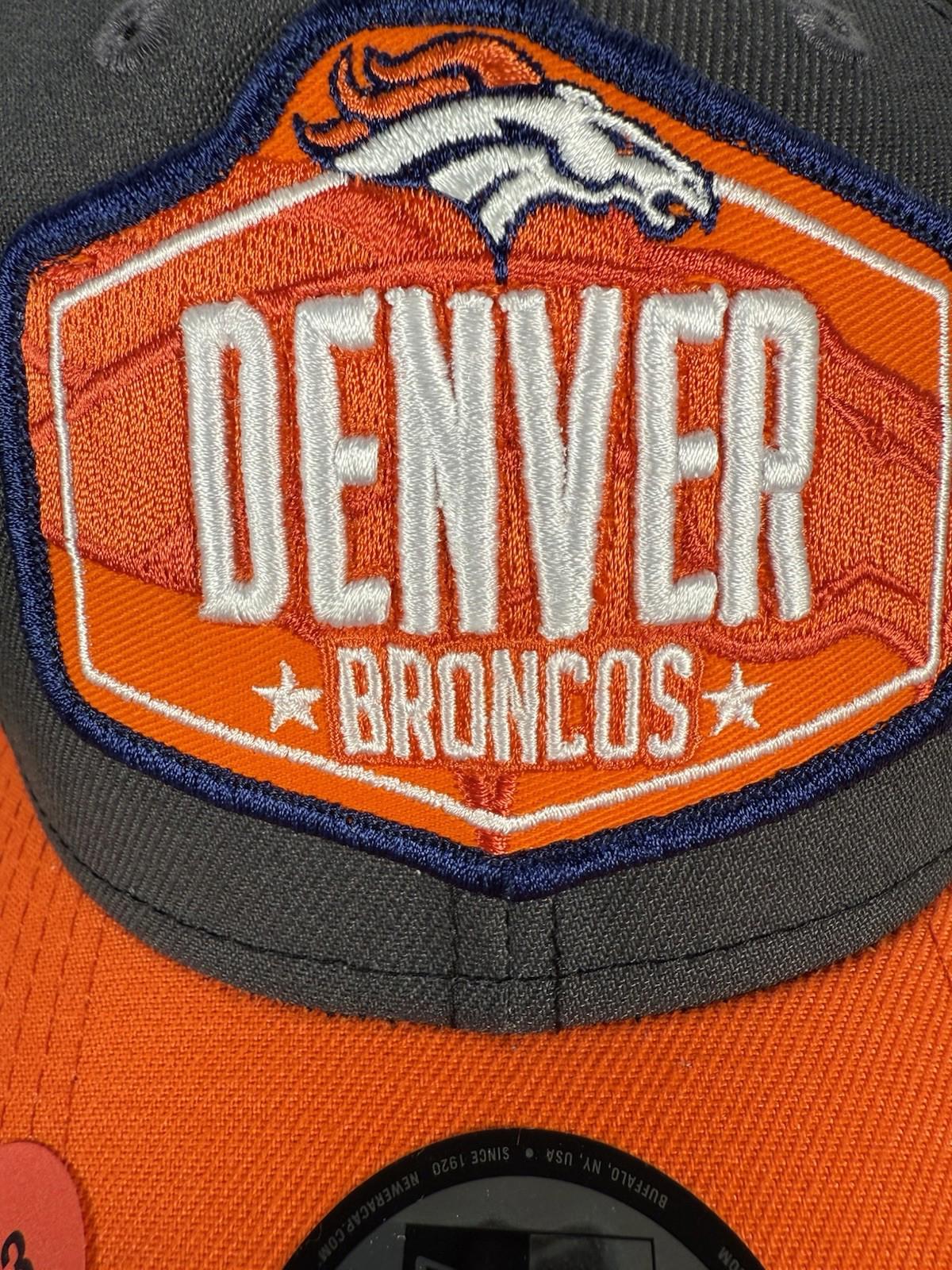 Denver Broncos New Era 39THIRTY NFL Draft Stretch Fit Mesh Back Hat L/XL