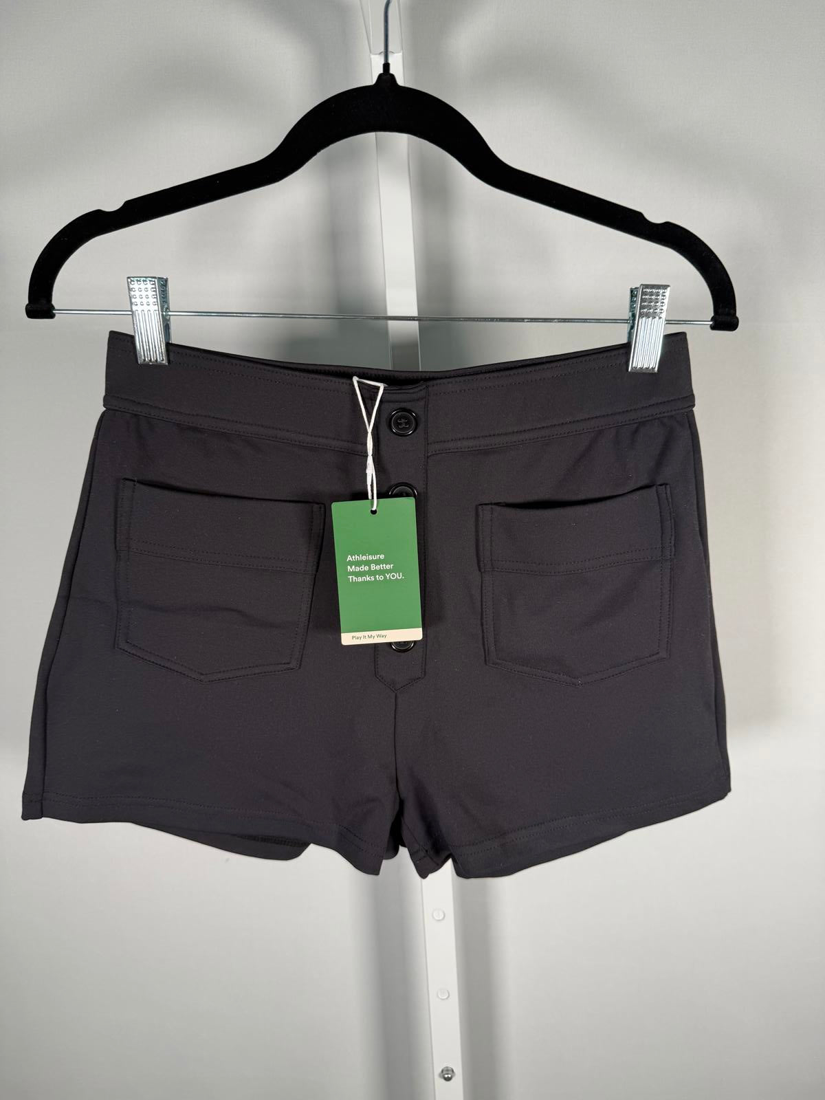 NWT Halara High Waisted Pockets Casual Shorts 2.5'' Black S