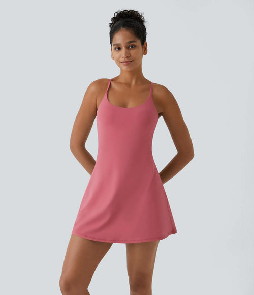 NWT Halara Softlyzero™ Plush Backless Active Dress-Easy Peezy Edition Size M