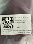 NWT Halara Flex™ High Waisted Pocket Wide Leg Waffle Work Pants Plum Wine - M