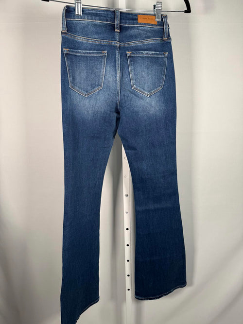 NWT Etienne Marcel Button up Denim Flare Jeans Size 25
