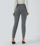 NWT Halara Flex™ High Waisted Pocket Houndstooth Plaid Skinny Work Pants Size S