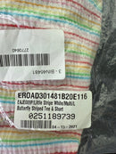 NWT REVOLVE by Emerson Road Butterfly Striped Tee & Short White Multi Size L