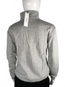 LBLC The Label Tamara V-Neck Sweatshirt Heather Grey Sweat Size XS