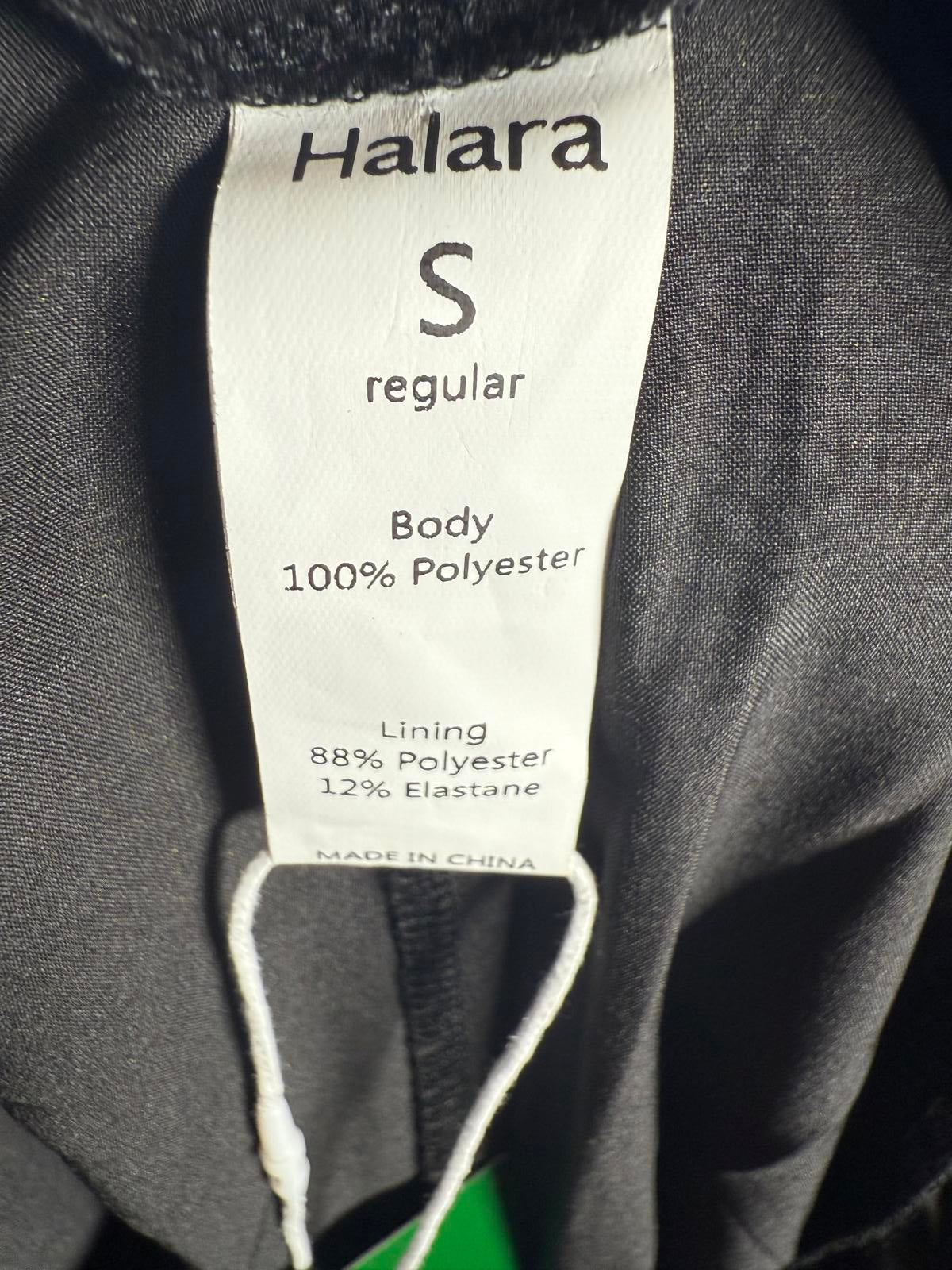 NWT Halara High Waisted 2-in-1 Mesh Wide Leg Flowy Dance Pants Black Size S