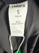 NWT Halara High Waisted 2-in-1 Mesh Wide Leg Flowy Dance Pants Black Size S