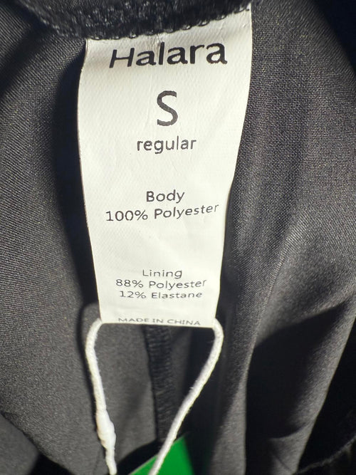 NWT Halara High Waisted 2-in-1 Mesh Wide Leg Flowy Dance Pants Black Size S