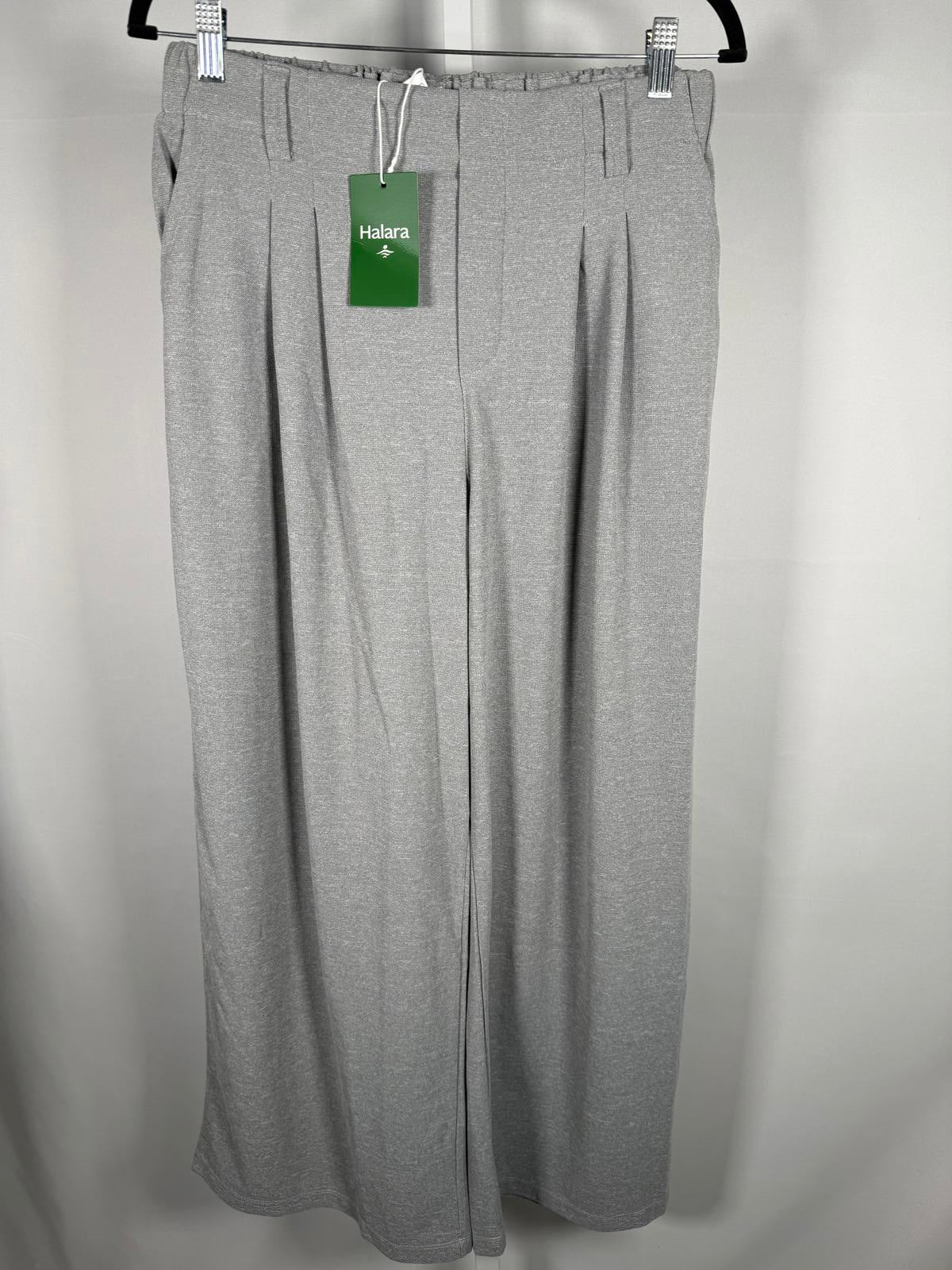 NWT Halara Flex High Waisted Pocket Wide Leg Waffle Work Pants Size L, Petite