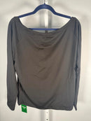 NWT Halara Boat neck long sleeve Tshirt Black L