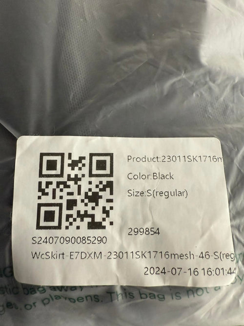 NWT Halara High Waisted Sheer Mesh 2-in-1 Maxi Casual Flare Skirt Black S