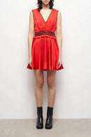 The Kooples Short Sleeveless Red Dress 100% Viscose US Small / FR 1 NWT $200