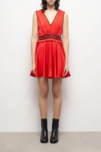 The Kooples Short Sleeveless Red Dress 100% Viscose US Small / FR 1 NWT $200