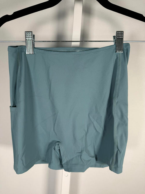 NWT Halara Breezeful High Low 2-Piece Pocket Flowy Midi Dress Stone Blue XS