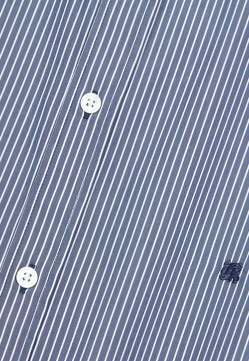 The Kooples Mens Blue And White Striped Long Sleeve Shirt - M NWT