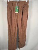 NWT Halara High Waisted Corduroy Casual Pants Cocoa Brown Size XS Petite