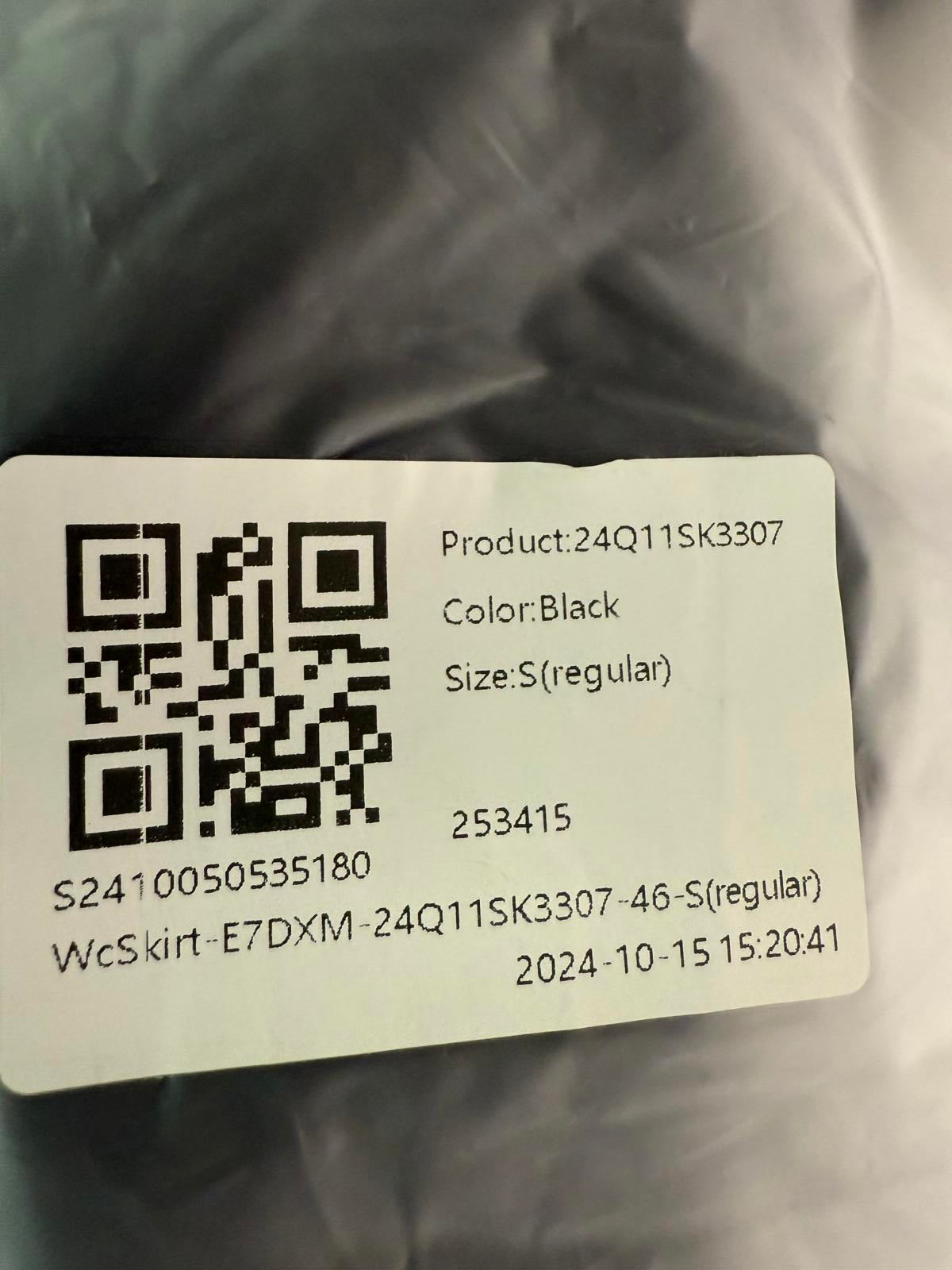 NWT Halara High Waisted Decorative 2-in-1 A Line Suede Mini Casual Skirt Black S