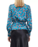 The Kooples Rock Roses Floral Wrap Blouse 100% Viscose US XS FR 0 NWT $245