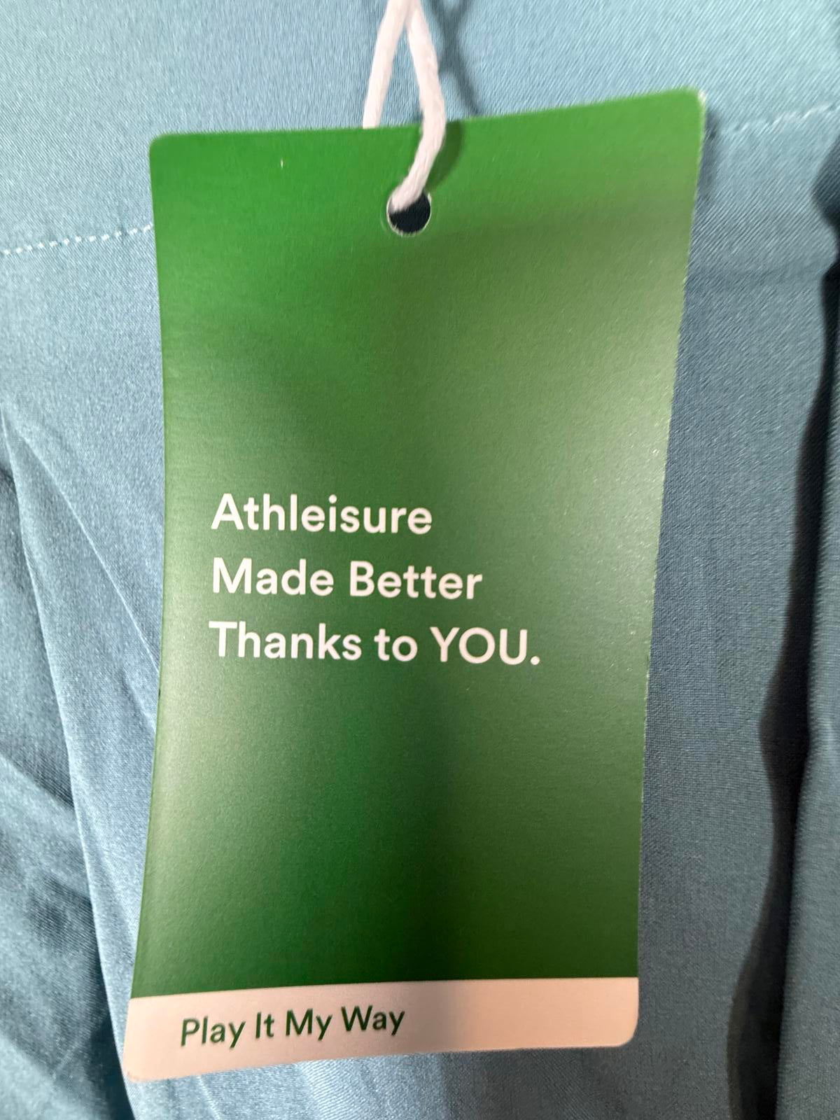 NWT Halara Breezeful High Waist Shirred Flowy Palazzo Casual Pants Stone Blue XL