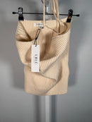 LBLC THE LABEL Amelia Ribbed Halter Top In Ivory Size Large NWT