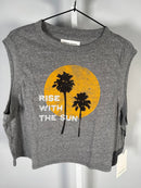 NWT Spiritual Gangster Shady Palm Crawford Crop Cotton Graphic Tank, Size XL