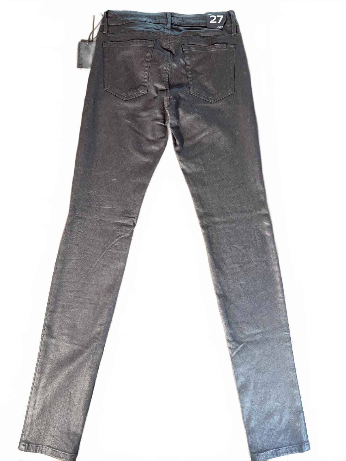 Joes JeansJet Black Rollin Zip Skinny Jeans Size 27. NWT