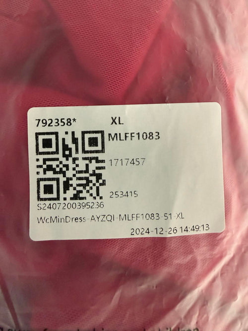 NWT Halara Women's Pink Ruched Long Sleeve Dress Size XL