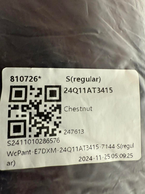 NWT Halara Ribbed High Waisted Pocket Barrel Leg Work Chestnut Size Small