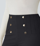 NWT Halara High Waisted Tummy Control Back Herringbone Leggings Size XS 7/8