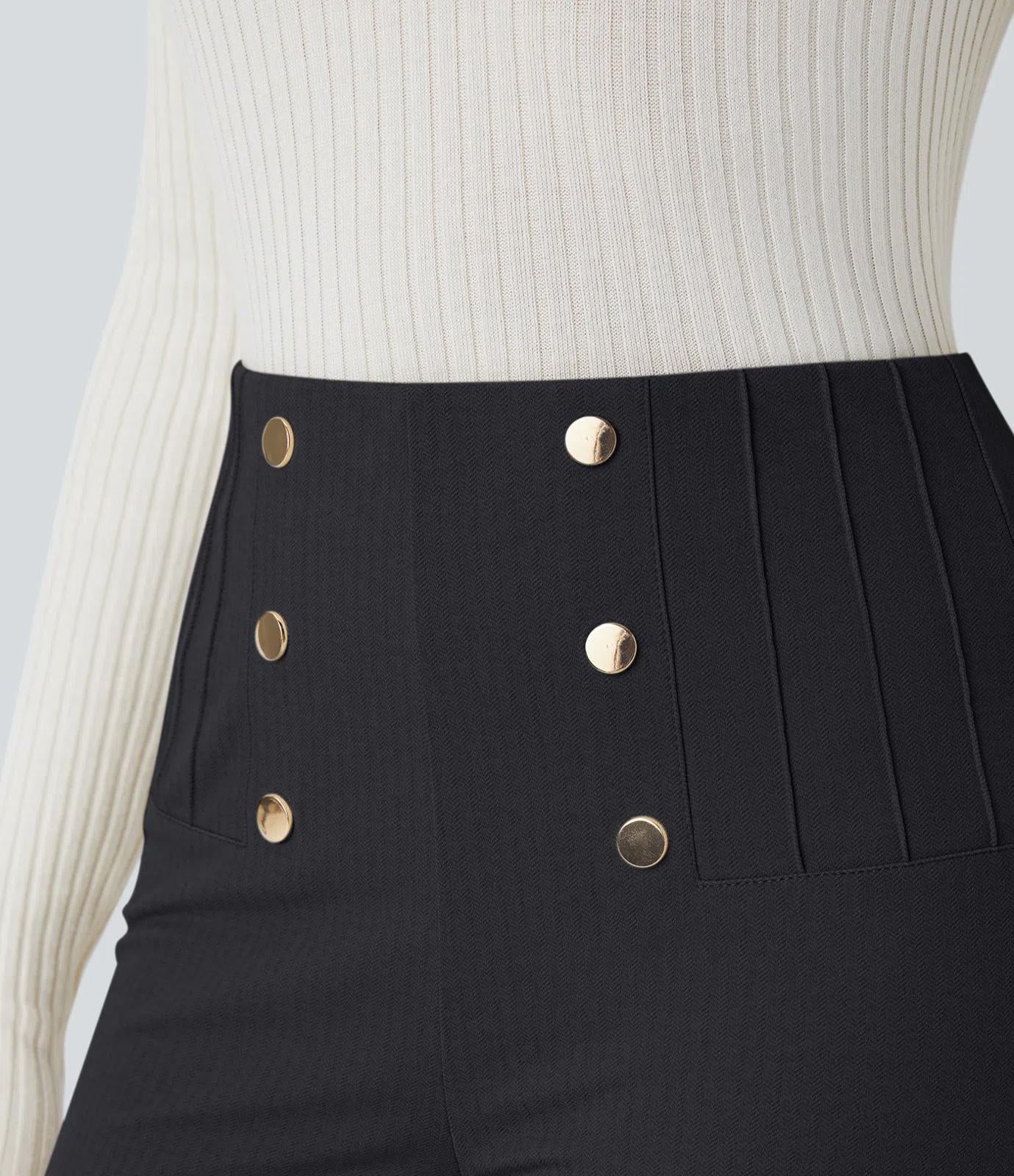 NWT Halara High Waisted Tummy Control Back Herringbone Leggings Size XS 7/8