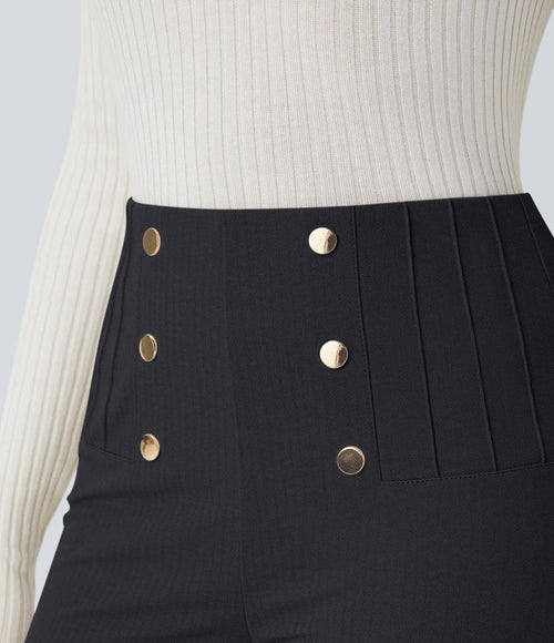 NWT Halara High Waisted Tummy Control Back Herringbone Leggings Size XS 7/8