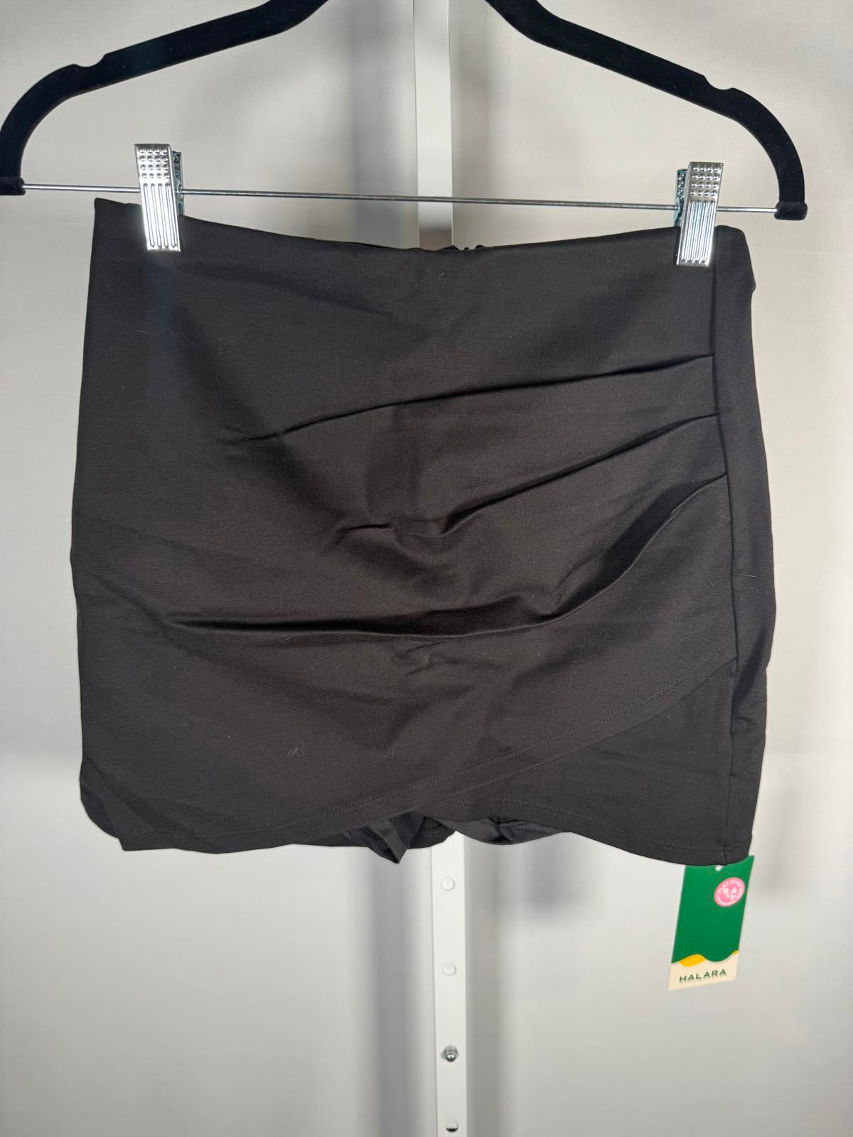 NWT Halara High Waisted Ruched Crossover Hem Bodycon Mini Casual Skirt S