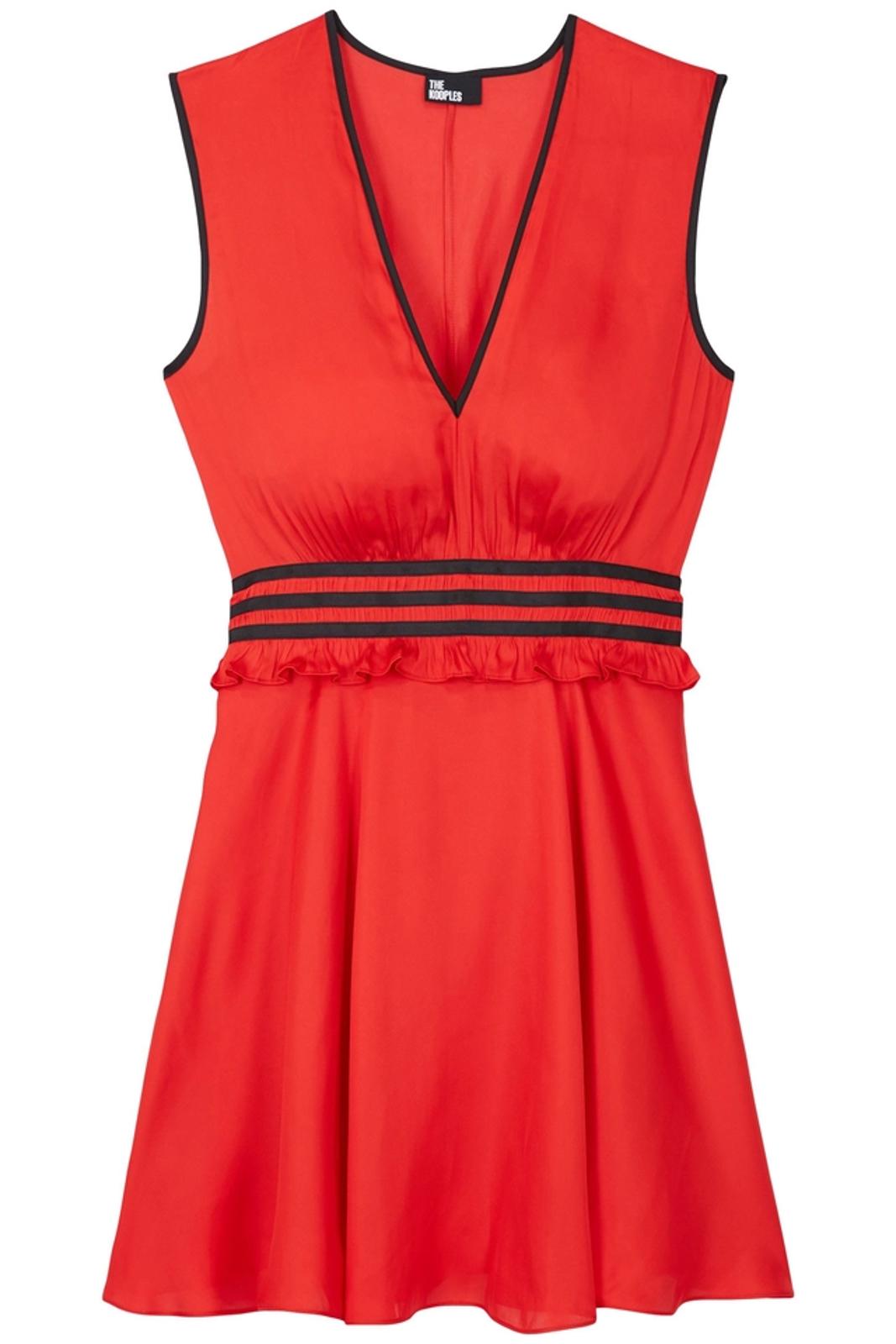 The Kooples Short Sleeveless Red Dress 100% Viscose US Small / FR 1 NWT $200